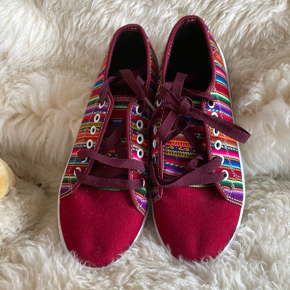 Unique Peruvian Artisan Sneakers Size 8